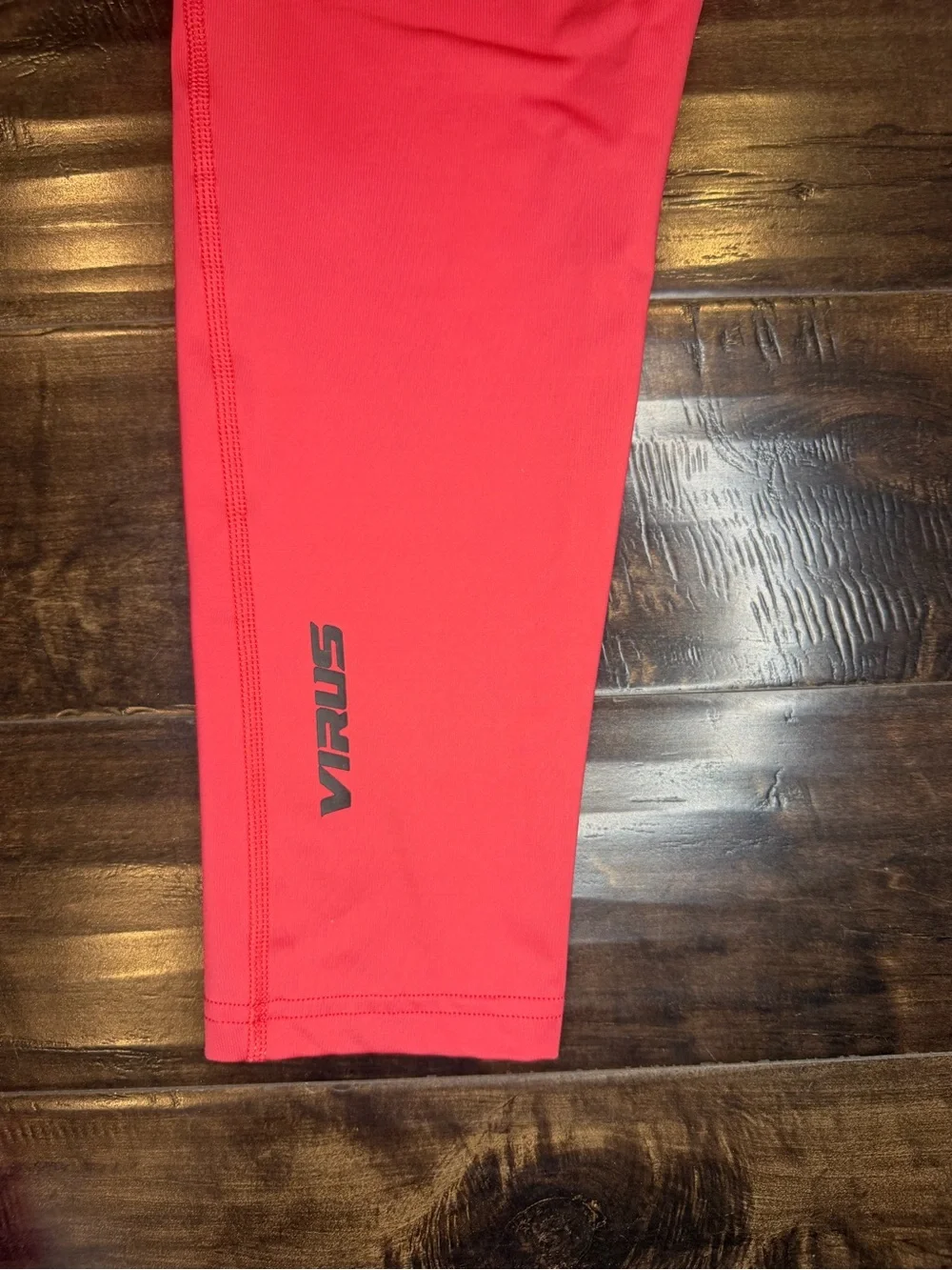 VIRUS Performance Compression Crop Leggings Coral Pink Womens Small No Size Tag